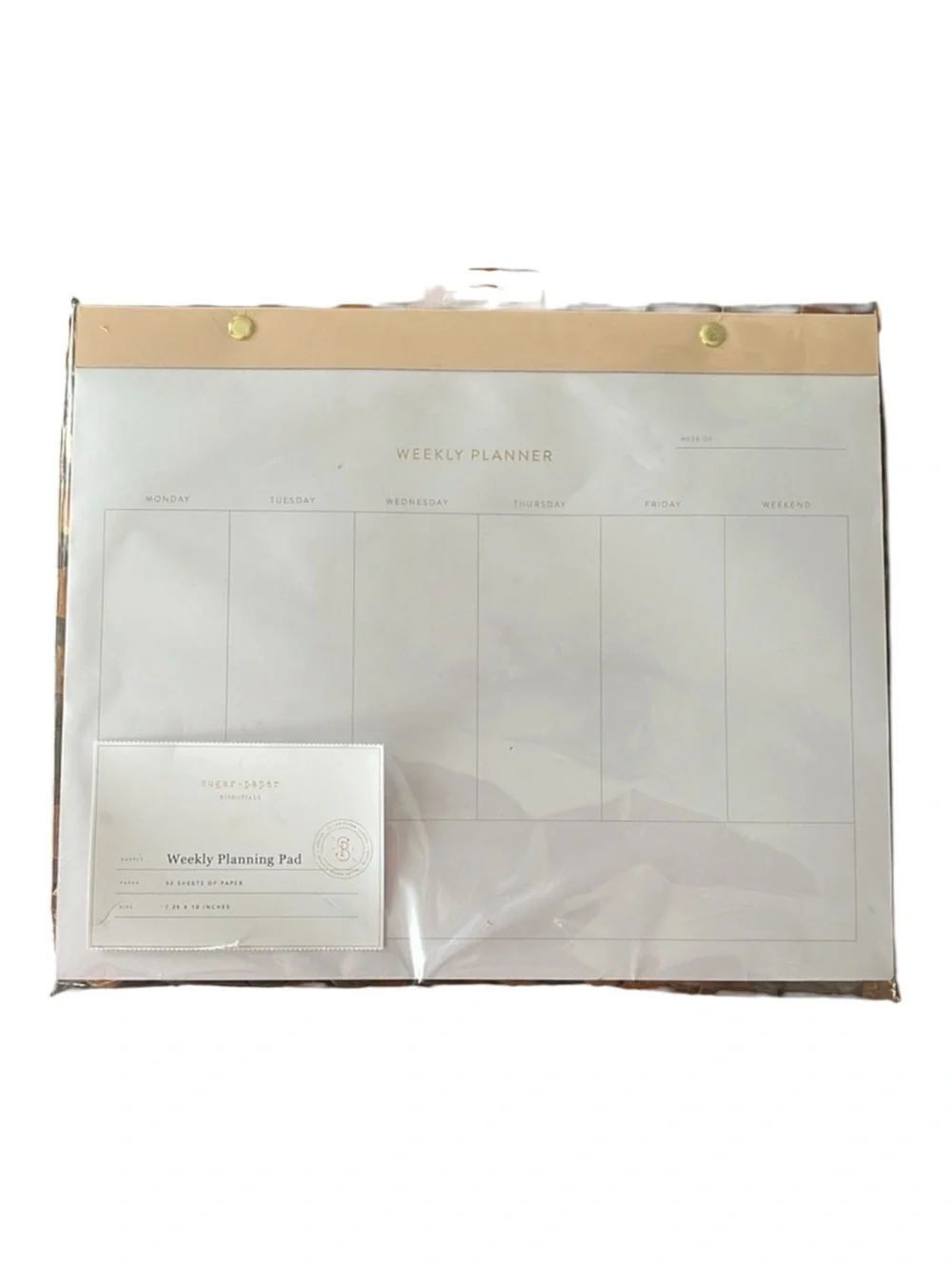 Sugar Paper Undated Weekly Planning Pad